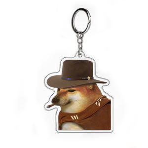 Cheems Akita Chai พวงกุญแจรูปสุนัขน่ารักๆหนังสือสีแดงเล่มเล็กๆเขย่ามีเสียงดังพวงกุญแจ D-made ห่วงโซ่ที่วาง - Product Image 4