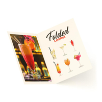 Impresión de Folletos Personalizados A4 A3, Plegables, para Clínica Dental, Menú de Restaurante, Folleto con Logotipo Personalizado, Laminación Mate o Brillante