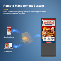 Affichage numérique étanche IP65 Android RK3568 RK3576 avec système d'exploitation Windows en option, fonctionnement 24/7 pour allées de magasins