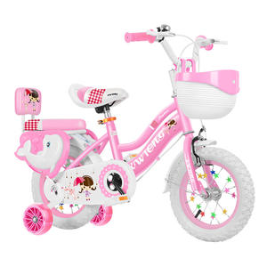 Bicicleta infantil Wtong de 12 pulgadas, color rosa, con ruedas de entrenamiento para niñas de 2 a 4 años - Product Image 1