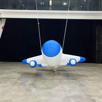 Avion gonflable géant personnalisé en tissu Oxford, avion gonflable de dessin animé, avion gonflable