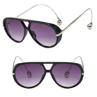 Lunettes de soleil pilote à monture large DL PC avec protection UV, style sportif pour adultes unisexes