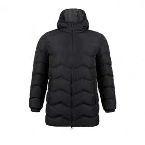 定制冬季足球制服聚酯v领男女通用加厚1/2拉链足球运动衫风衣夹克制造商 - Product Image 1