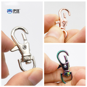 EWANG Wholesale Dog Buckle Key Ring Zinc Alloy Rotary Swivel Lobster Clasps Metal Snap Hooks for Bag Accessories - Product Image 4