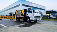 Prix usine KAMA 4.5 CBM compacteur camion à ordures camion moyen pratique chine de haute qualité