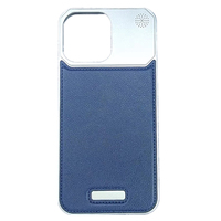 Étui de téléphone portable de luxe en aluminium sans cadre, aromathérapie, cuir PU, magnétique, antichoc pour iPhone 16 15 14 Pro Max