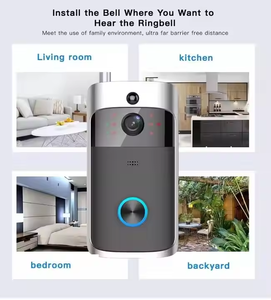 Interphone bidirectionnel HD sans fil, sonnette de sécurité intelligente avec caméra WiFi compatible Android, alimentée par batterie, caméra de sonnette <span class=keywords><strong>Aiwit</strong></span> - Product Image 6