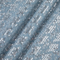 Vente en gros en ligne de denim durable, tendance, unique, déchiré, laminé, 100% coton, avec paillettes argentées, pour chemises et robes