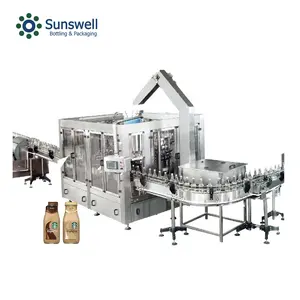 Automatic Glass Bottle Hot Coffee Milk Bottling Filling Sealing Capping Machine Automatic Filling Machine