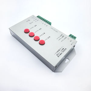T-1000S ควบคุมพิกเซล <span class=keywords><strong>LED</strong></span> การ์ด SD DC5-24V ตั้งโปรแกรมได้2-Channel ควบคุมแถบ RGB สำหรับ WS2812B/WS2811/SK6812 - Product Image 3