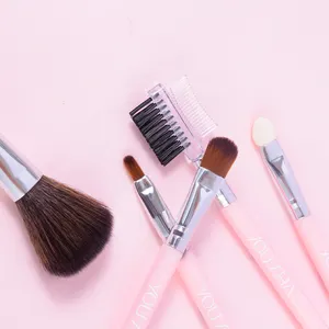 Yousha 5Pcs Lage Prijs Mini Make Up Borstel Set Reizen Roze Make-Up Borstel Set Private Label Make-Up Borstel Set YC002