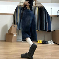 Pantalones vaqueros rectos retro americanos para mujer, novedad de verano, talla grande, para figuras tipo pera, holgados y de pierna ancha