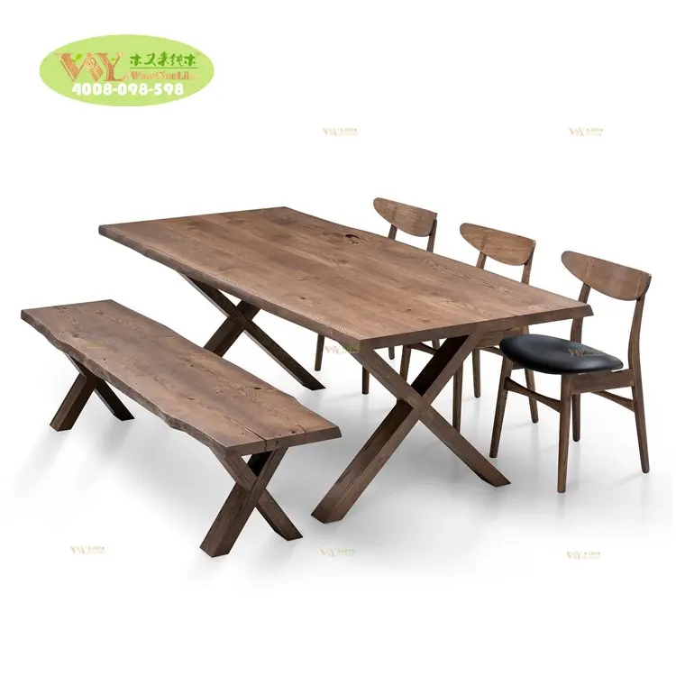 Ресторан из массива дерева, обеденный стол из дуба на 10 человек, натуральный выдвижной обеденный стол с деревянными ножками