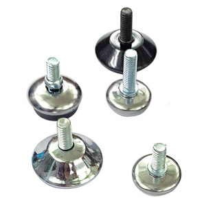 Furniture <b>Leg</b> Small <b>Adjustable</b> Feet M8 M10 Stainless Steel Injection Molding Easy Installation For <b>Table</b> Industrial Design - Product Image 2