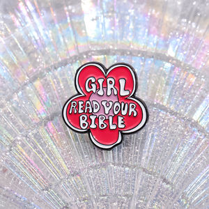 Spille Sming spille smalto ragazza leggi la tua spilla da bibbia personalizzato femminismo Badge risvolto zaino vestiti spilla in metallo - Product Image 5