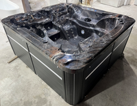 Baignoire Spa Jacuzzi Extérieure en Acrylique Style Européen avec Éclairage LED – Meilleure Vente