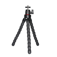 KAZHI Aluminium Opvouwbaar Mini Camera Statief Uitschuifbaar Flip Lock Draagbaar Flexibel Bureautelefoonhouder voor Video-opnames