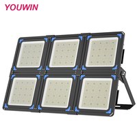 Projecteur LED extérieur à mât haut Youwin en gros, 1200W Meanwell, aluminium noir, IP67, IRC>70, pour applications de stades