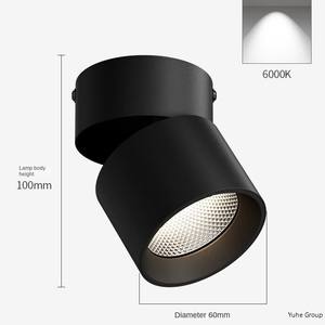 Foco LED Plegable de 12 W con Clasificación IP65, Recorte de 90 mm, Ángulo de Haz Regulable, Luz Lineal de Aluminio Moderna para Oficina en Casa - Product Image 6