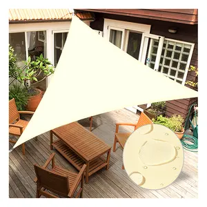 Filet d'ombrage extérieur en polyester pour patio de jardin Dubai/voile de soleil imperméable/abri de voiture à voile triangulaire