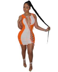 HANO 2024 donna alla moda abiti Sexy Maxi abiti Night Club signore <span class=keywords><strong>Casual</strong></span> <span class=keywords><strong>taglie</strong></span> <span class=keywords><strong>forti</strong></span> abiti estivi da ragazza - Product Image 3