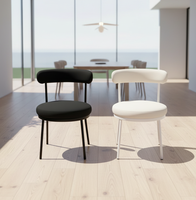Chaise de réception empilable en tissu avec structure métallique, couleur noire ou blanche, pour mariage, événement ou restaurant