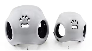 <span class=keywords><strong>Casque</strong></span> de sécurité pour animaux de compagnie en plastique solide réglable et épaissi pour chats et chiens avec trous pour les oreilles - Product Image 2