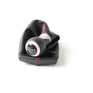Pomo de palanca de cambios de cuero ergonómico de 5 y 6 velocidades para Audi A4 - Product Image 5