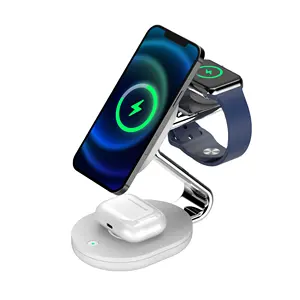 CYSPO Dropshipping Products for Iphone 14 Series/airpods/apple Watch 3 In1 Magnetic Wireless Charger Stand Gift Box