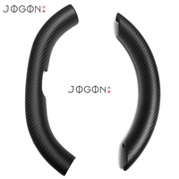 Couvre-volant supérieur et inférieur pour Tesla Model 3 HighLand Mayor 2024 2025 2026, accessoires intérieurs en fibre de carbone véritable, 2 pièces