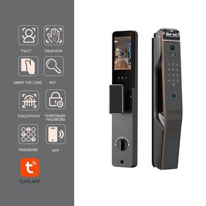 Serrure Intelligente ZJV20 V20 - Déverrouillage par Empreinte Digitale, Clé App, Code QR, Compatible Tuya, en Alliage d'Aluminium Standard Américain pour Acier Inoxydable - Product Image 1