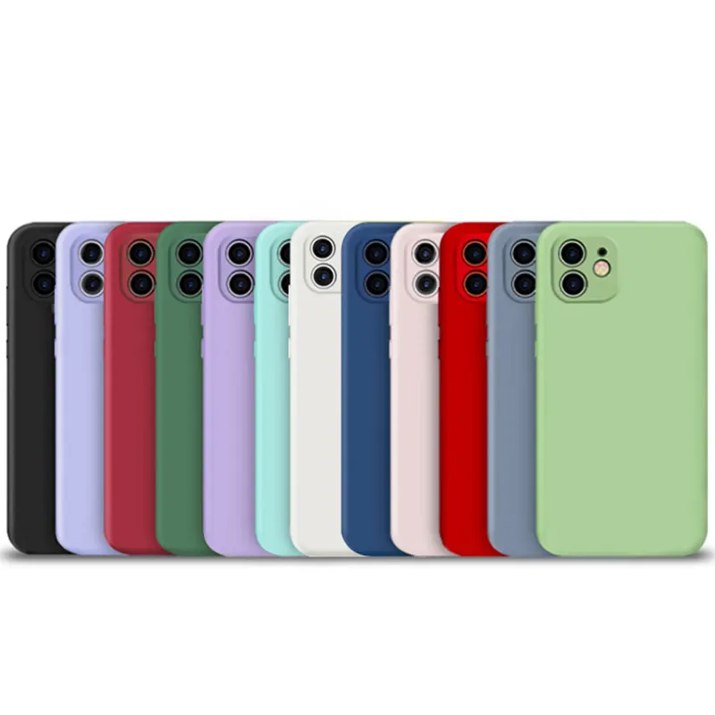 Casing Ponsel Silikon Tpu Lembut Matte, Pelindung Telepon Genggam Tahan Guncangan Silikon Tpu Lunak Harga Rendah untuk iPhone 12 13 Pro Max