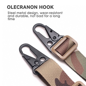 Accessoires de chasse tactiques Sangle de fusil MK2 à réglage rapide avec crochet HK Tir à 2 points Sangle de fusil tactique rembourrée Sangle d'épaule - Product Image 3