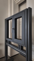 Ventanas Abatibles de Aleación de Aluminio Personalizadas de Alta Calidad, Doble Vidrio Templado, Insonorizadas, con Garantía de 3 Años para Exteriores y Baños