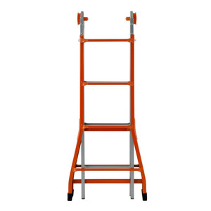 PEPPina FE125 Multifunction Telescopic <b>Ladder</b> Industrial-Modern Aluminium <b>Working</b> <b>Platform</b> <b>Ladder</b> Stools EN131 Certified - Product Image 3