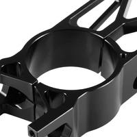 Support de fixation de moteur en aluminium usiné CNC, anodisé noir, léger, de précision, OEM personnalisé
