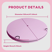 Tapis de protection pliable pour l'entraînement de danse et l'exercice, rembourrage pour barre de pole dance avec poignées de transport et tapis en mousse