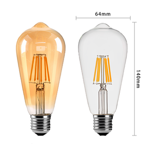 Antique E26 E27 B22 LED Ampoule à incandescence Lampe Claire ST64 <span class=keywords><strong>T45</strong></span> G80 G95 G125 T30 Vente en gros Vintage Edison Ampoule - Product Image 2
