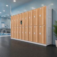 Nouveau produit : Casier de gym moderne en plastique personnalisé avec serrure électronique, système de casiers assemblés écologiques en gros