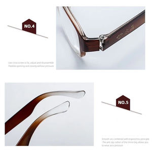 İnce TR çerçeve gri cam Lens presbiyopi + 150 tedarikçisi toptan gözlük kadınlar düzeltici esnek okuma gözlüğü - Product Image 6