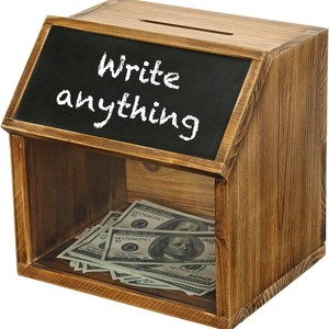 Retro Wooden Suggestion Box With Chalkboard Money Storage For Kids 21x16.5x19.8cm - Product Image 1
