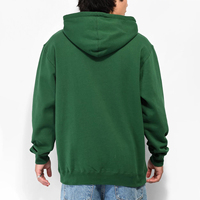 Sweat-shirts et sweats à capuche en molleton de coton vert à faible MOQ pour hommes, avec strass, mode décontractée, personnalisables, en vente