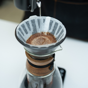 ชุดกาแฟดริปแบบแก้วโบโรซิลิเกตสองชั้น ทนความร้อน พร้อมปลอกไม้ - Product Image 3