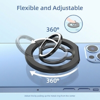 Support de téléphone intelligent magnétique pliable à 360° en alliage de zinc, réglable en hauteur, le plus vendu, pour bureau