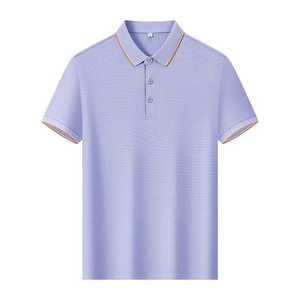 Polo Shirt Short Sleeve Cotton Pique Knit Breathable Unisex Summer Workwear Corporate Uniform Loose Fit - Product Image 3