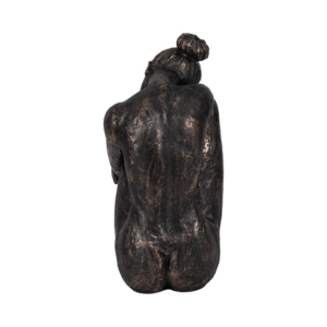 Scultura d'arte contemporanea di una ballerina che riposa, statua decorativa per soggiorno, camera da letto e bagno - Product Image 4