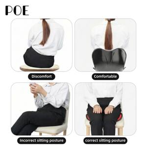 <span class=keywords><strong>Corrector</strong></span> <span class=keywords><strong>de</strong></span> Postura Ergonómico para Silla <span class=keywords><strong>de</strong></span> Oficina, 100% Poliéster, Lavable, Soporte Lumbar, Cojín <span class=keywords><strong>de</strong></span> Asiento Extraíble y Lavable para Automóvil - Product Image 3