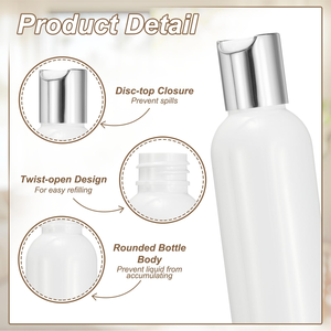 Bouteille de lotion en plastique personnalisée, bouteille de désinfectant pour les mains, bouteille de shampooing en plastique avec bouchon - Product Image 3