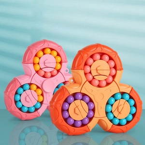 Handheld Decompression Flip Toy with <b>Bead</b> Spinner Rings for Anxiety Relief Sensory Play Office Study Travel Fidget Tool - Product Image 5