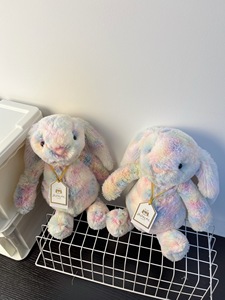 Peluche de Conejo Lazulia Estilo Jellycat de 31 cm, Dragón con Combinación de Colores Arcoíris Pastel, Juguete de Peluche Suave de Primera Calidad para Niños y Coleccionistas - Product Image 3